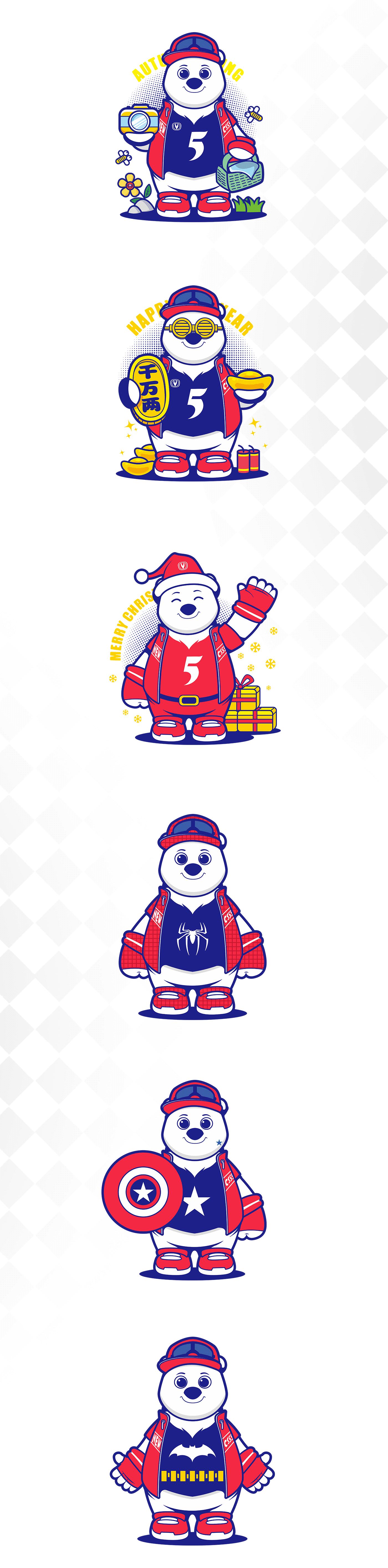 長安汽車新CS55熊五IP形象設(shè)計4