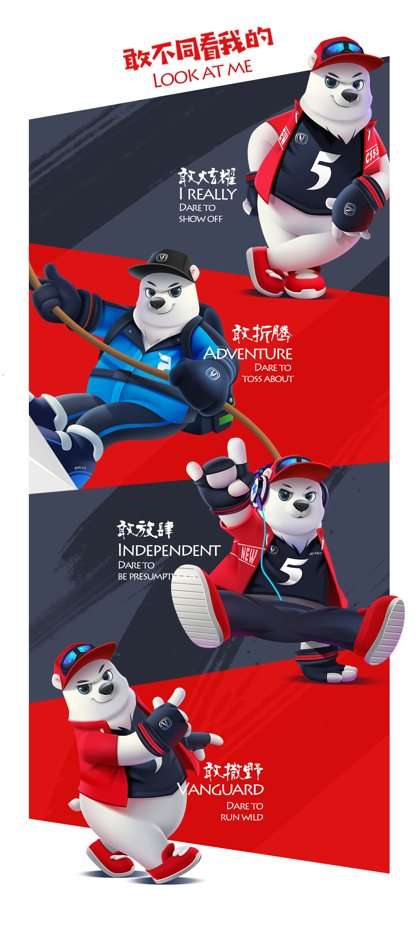 長安汽車新CS55熊五IP形象設(shè)計2