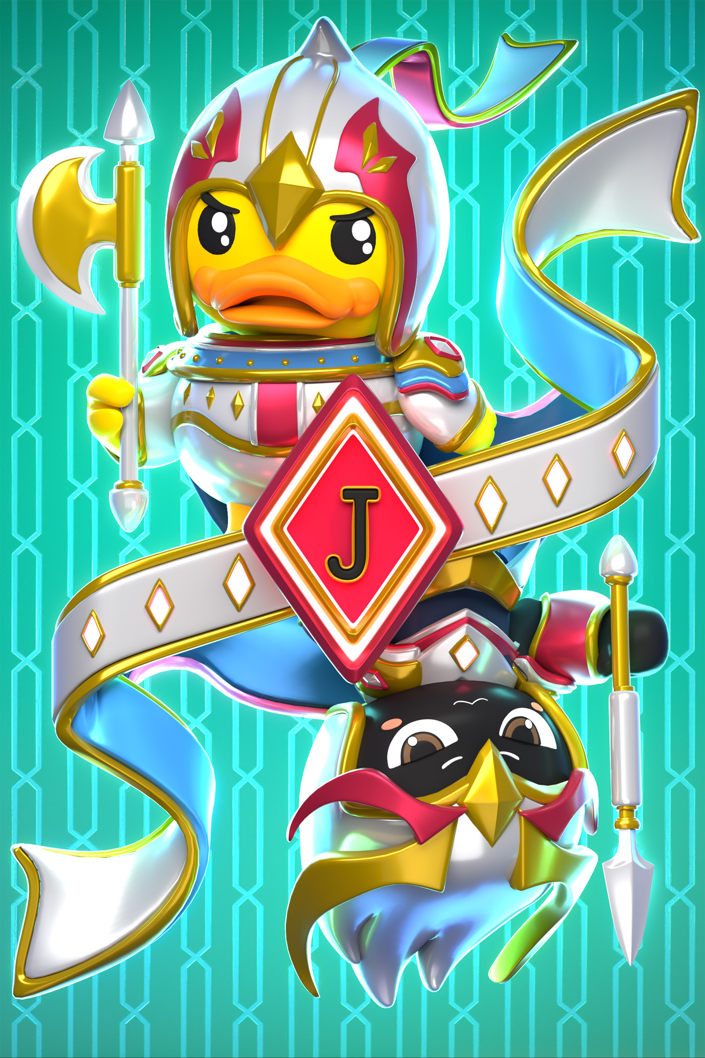 小黃鴨 &站酷IP形象聯名撲克牌設計15